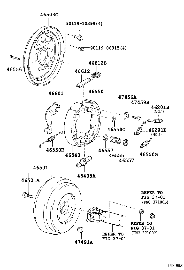 Exploded illustration 460169E