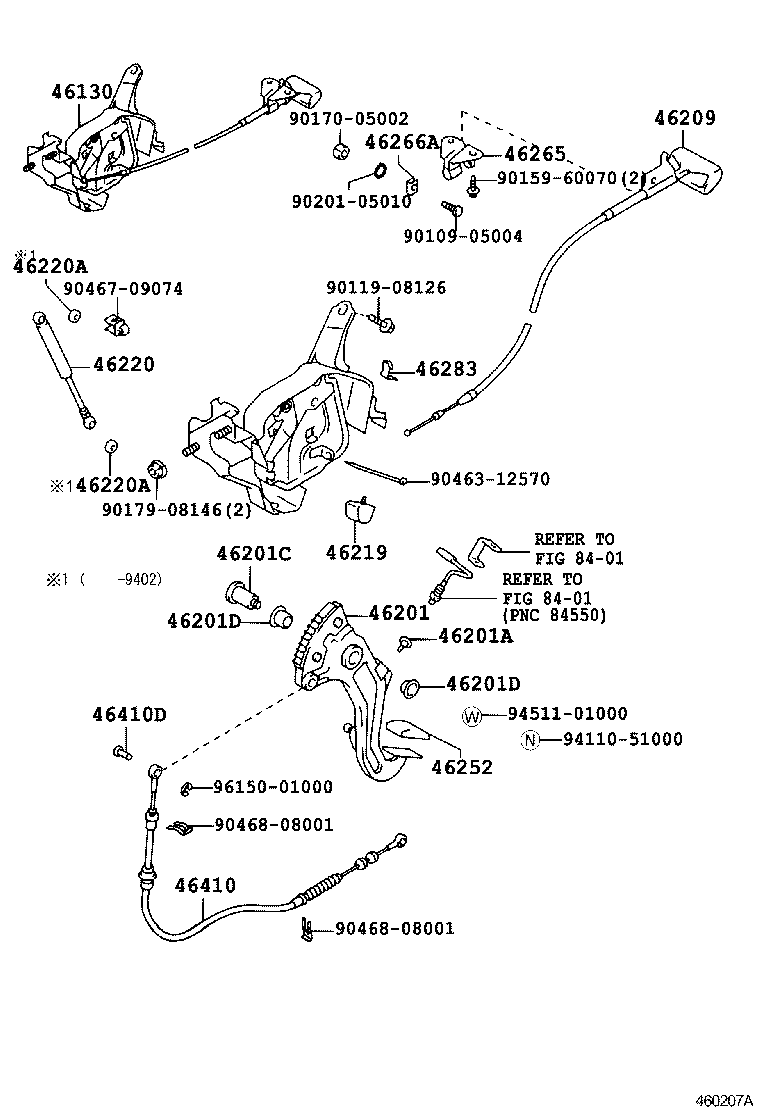 Exploded illustration 460207A