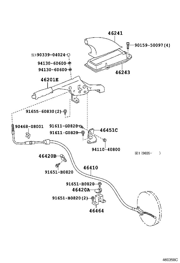 Exploded illustration 460358C