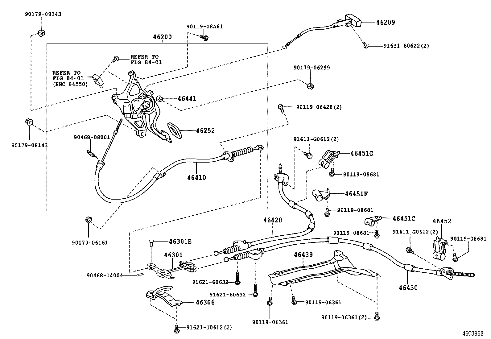 Exploded illustration 460386B