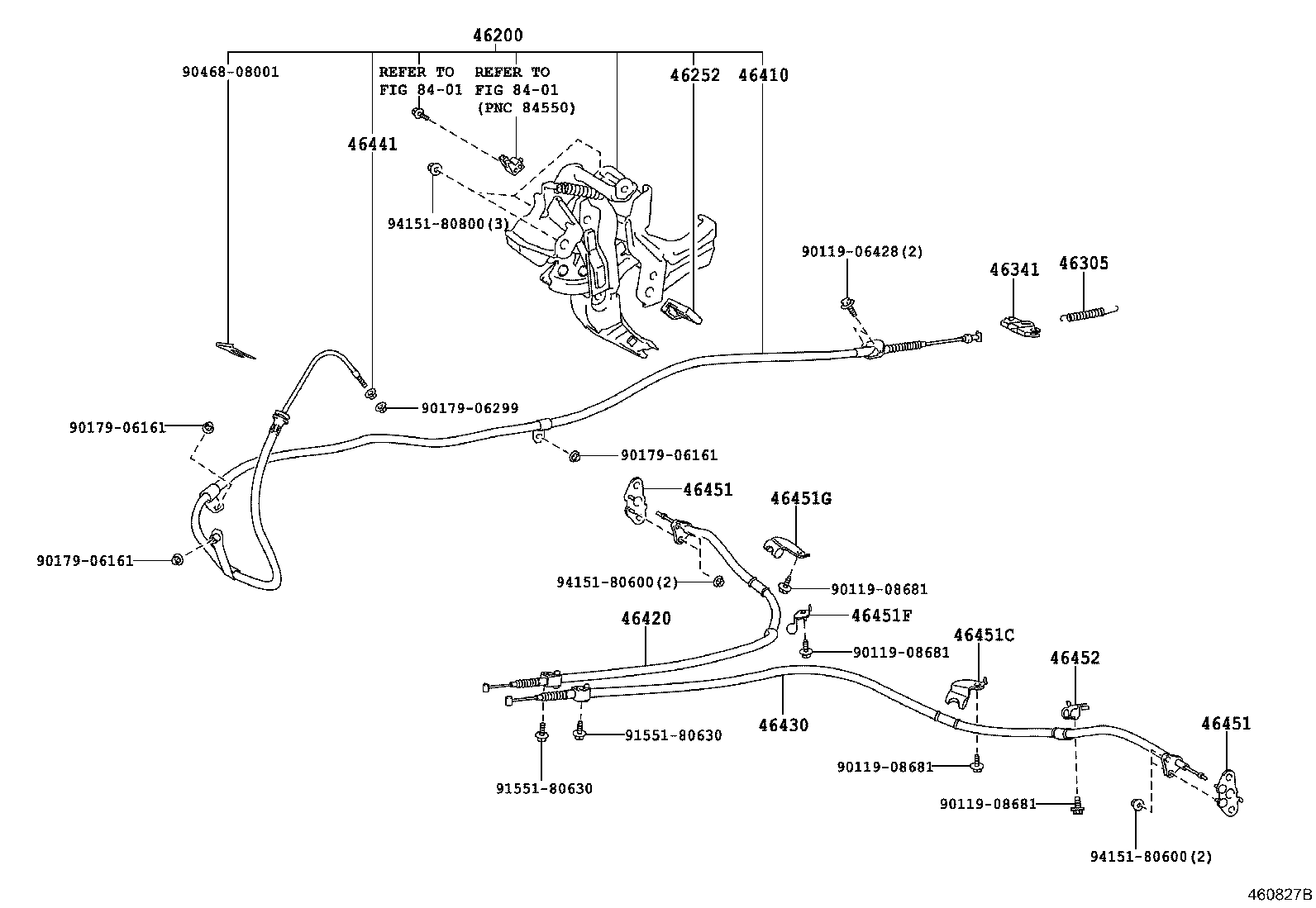 Exploded illustration 460827B