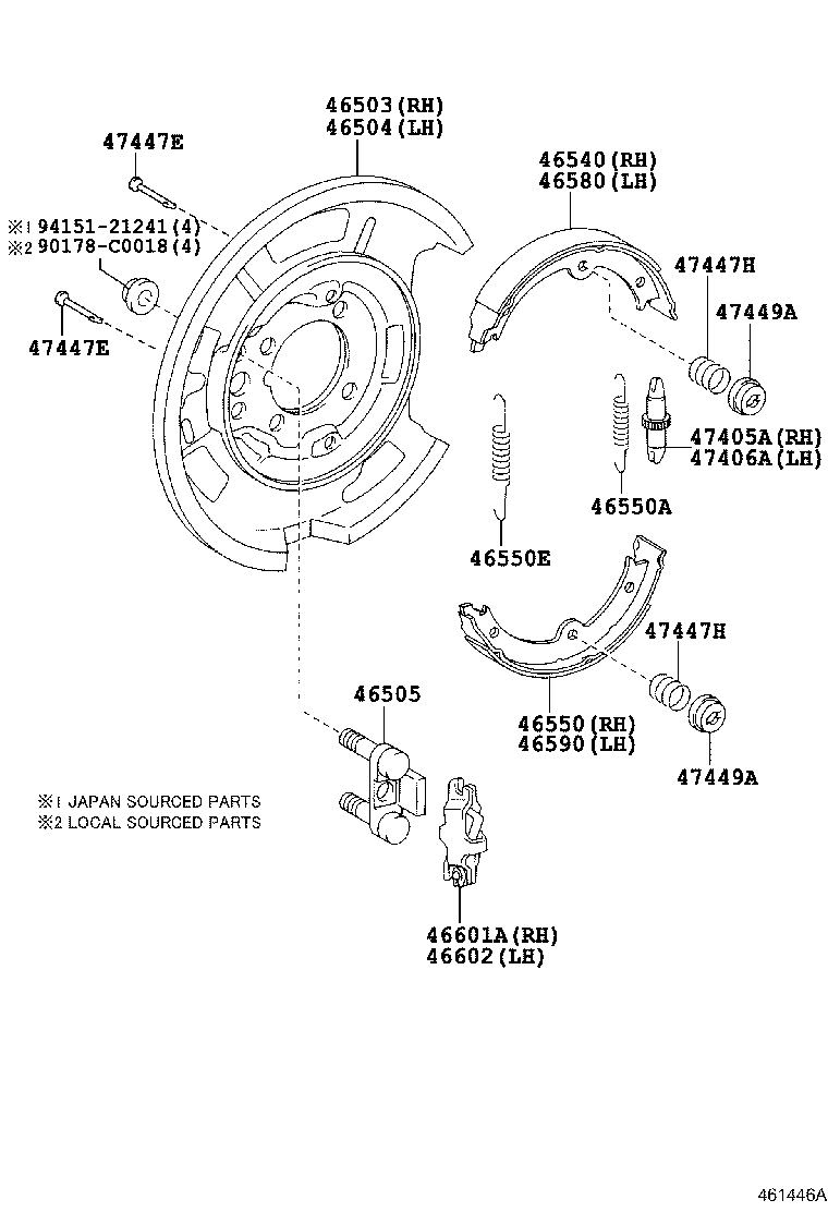 Exploded illustration 461446A