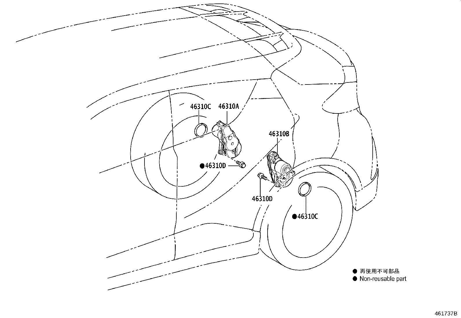 Exploded illustration 461737B