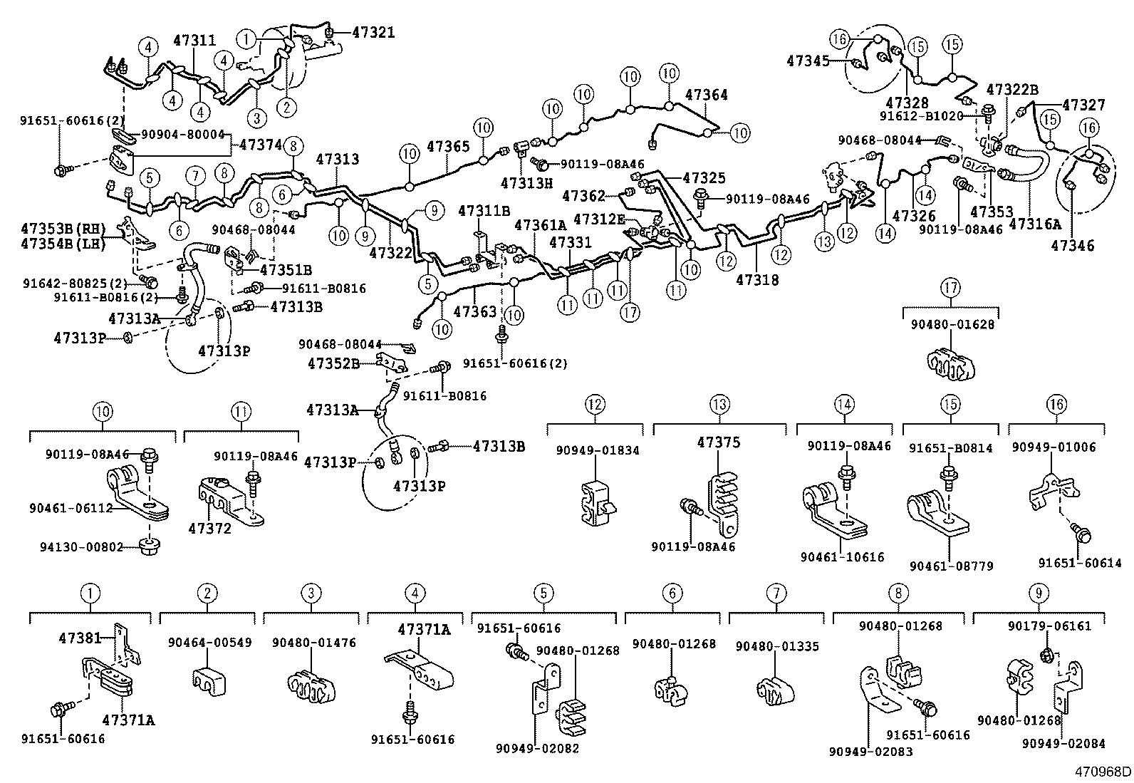 Exploded illustration 470968D
