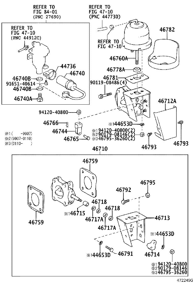 Exploded illustration 472245G
