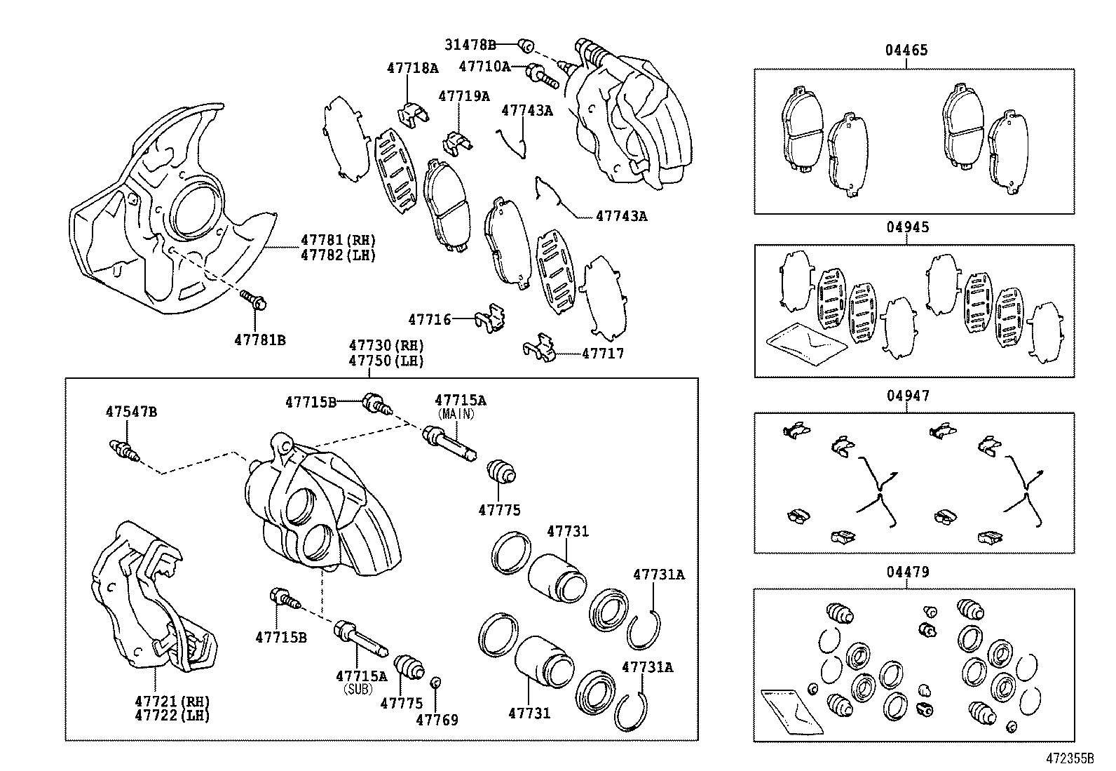 Exploded illustration 472355B