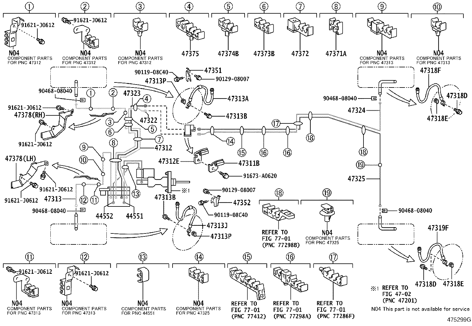 Exploded illustration 475299G