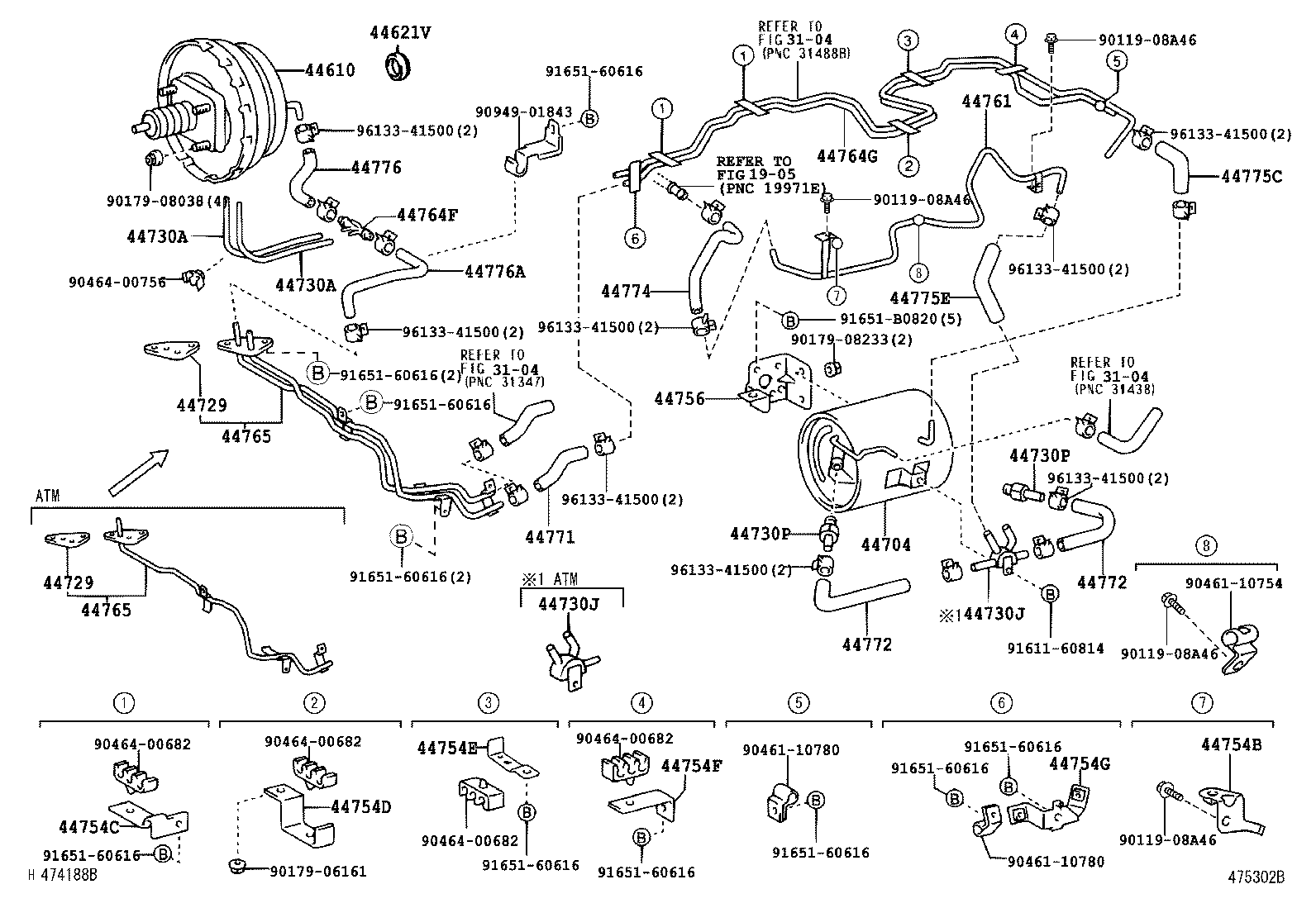 Exploded illustration 475302B