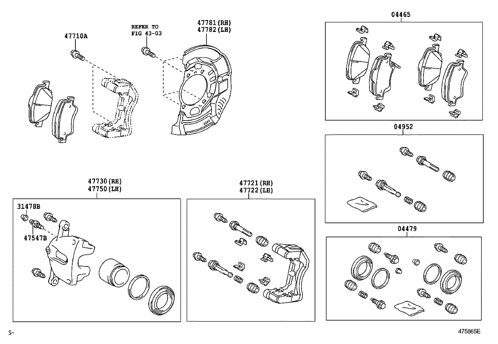 Exploded illustration 475865E