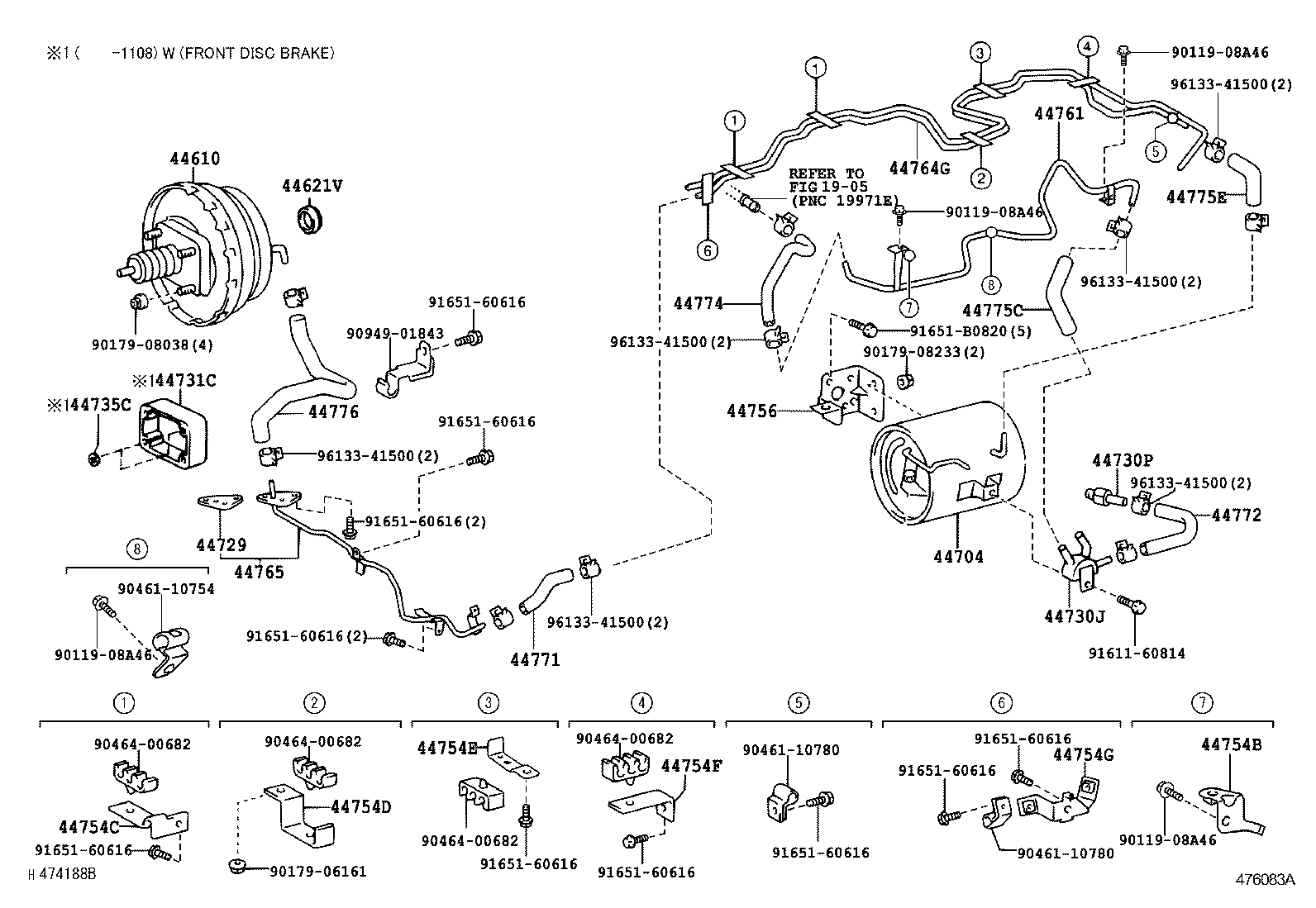 Exploded illustration 476083A