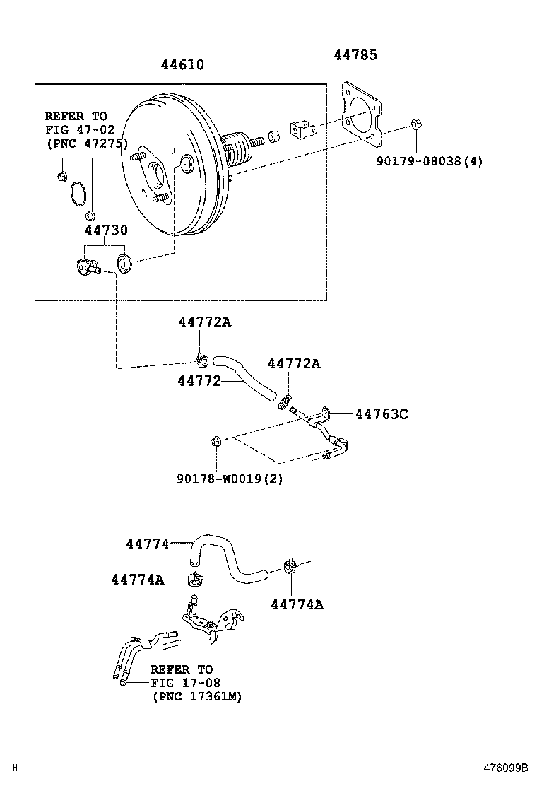 Exploded illustration 476099B