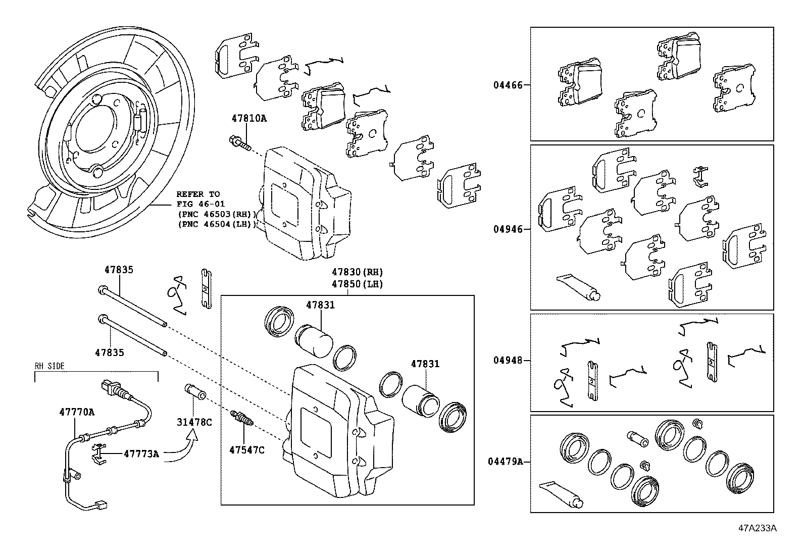 Exploded illustration 47A233A