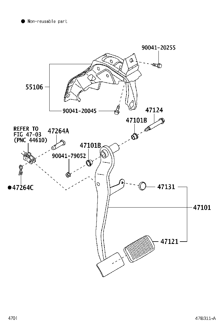 Exploded illustration 47B311A