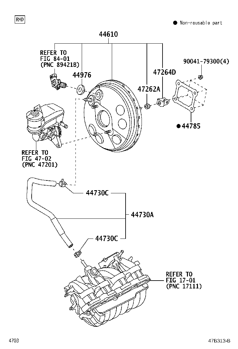 Exploded illustration 47B313B