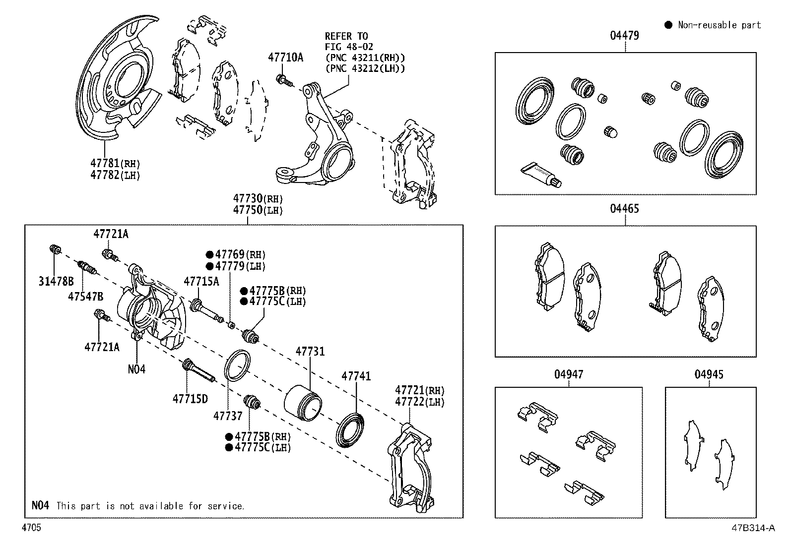 Exploded illustration 47B314A