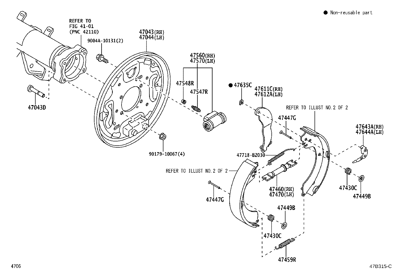 Exploded illustration 47B315C