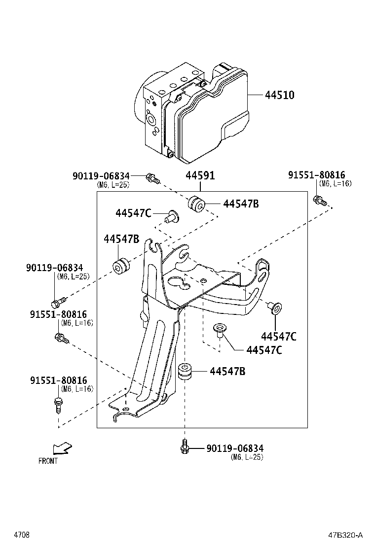 Exploded illustration 47B320A