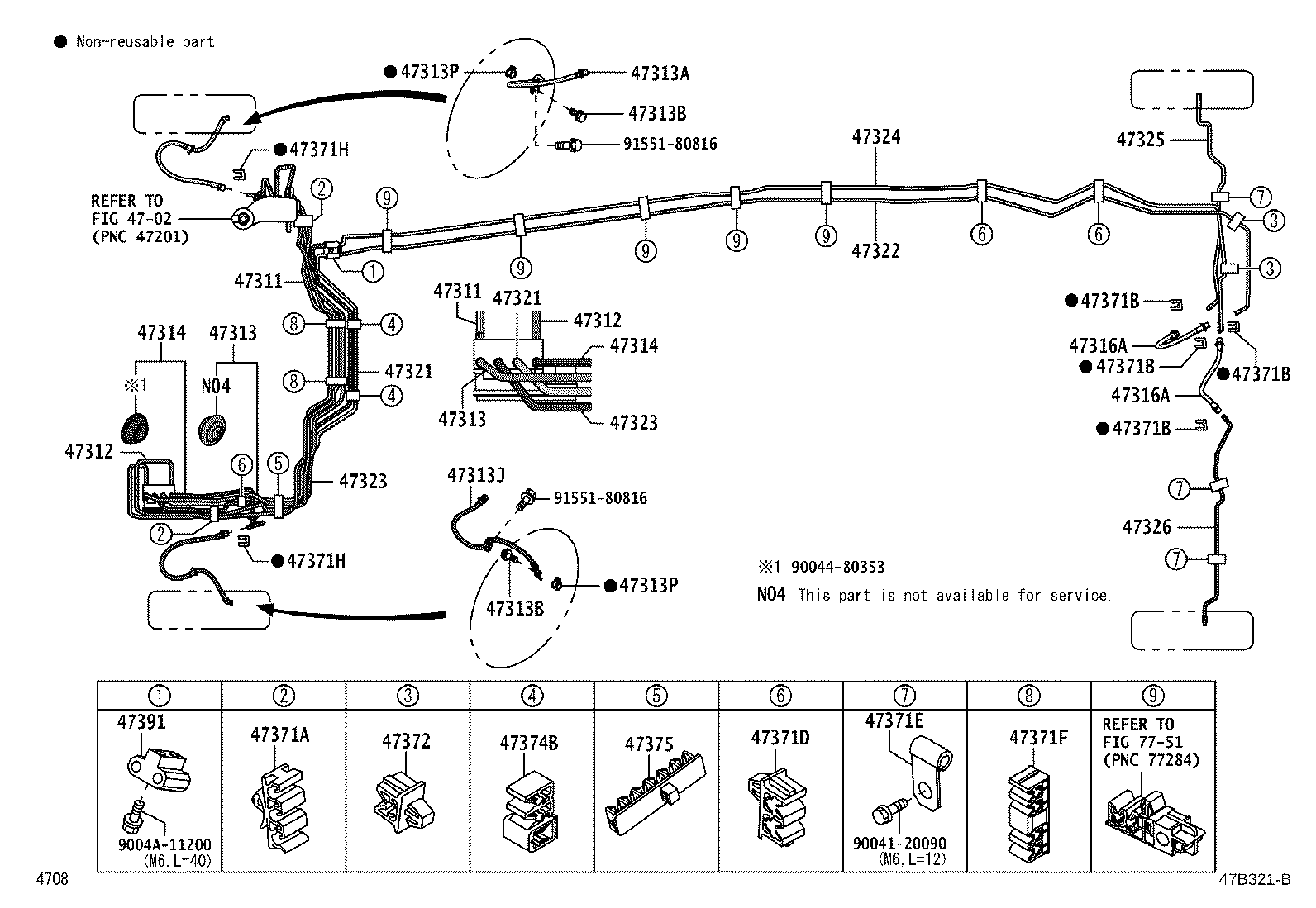 Exploded illustration 47B321B