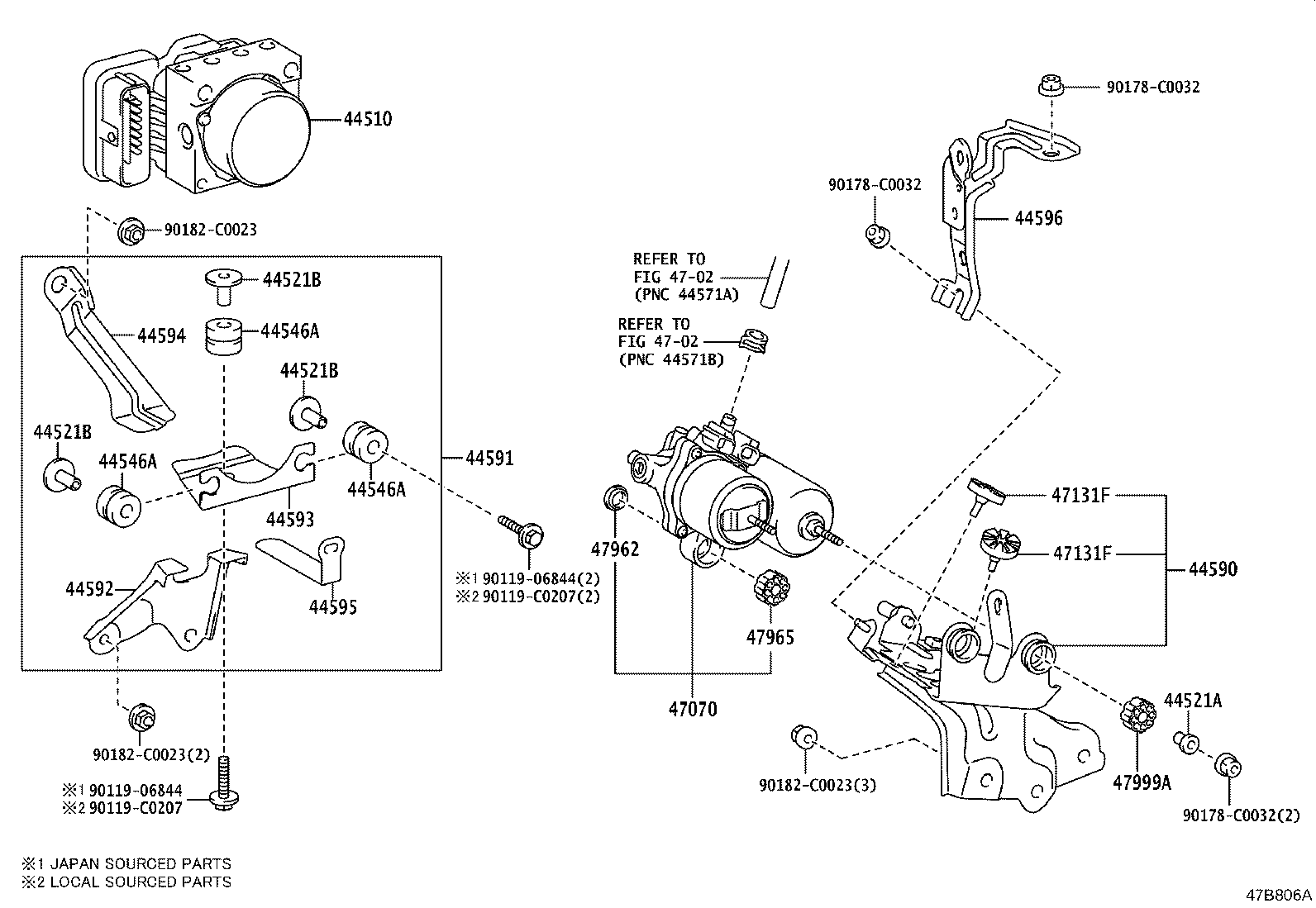 Exploded illustration 47B806A