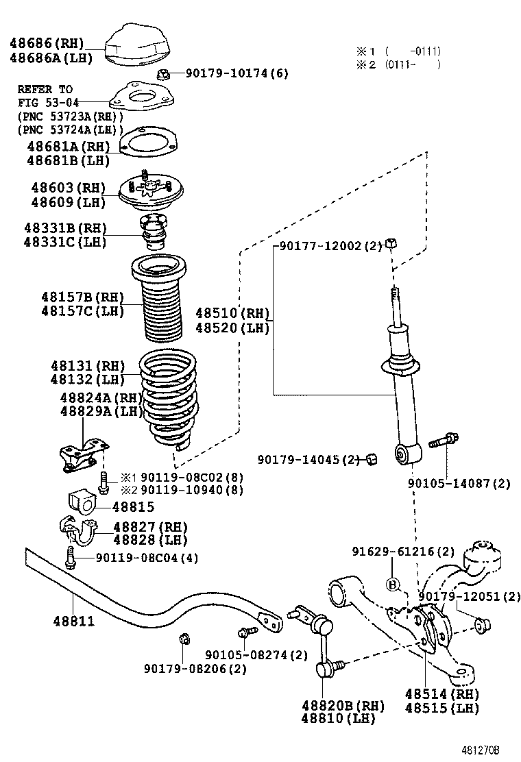 Exploded illustration 481270B