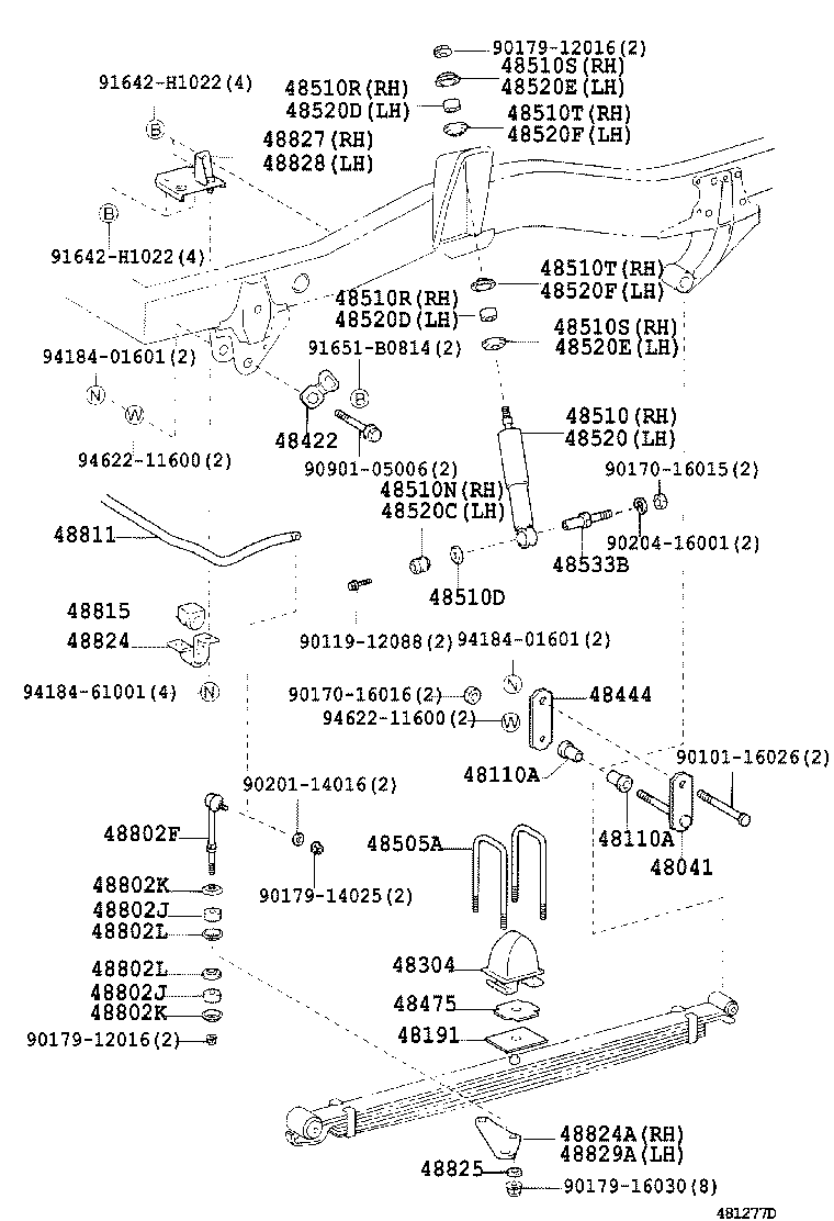 Exploded illustration 481277D