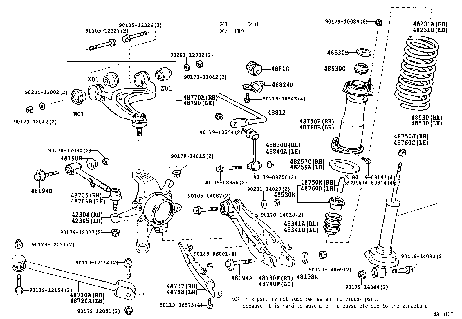 Exploded illustration 481313D