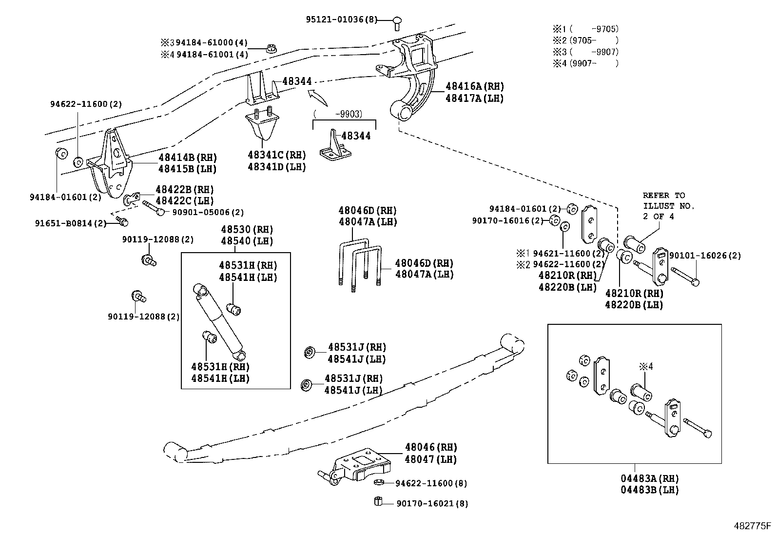 Exploded illustration 482775F