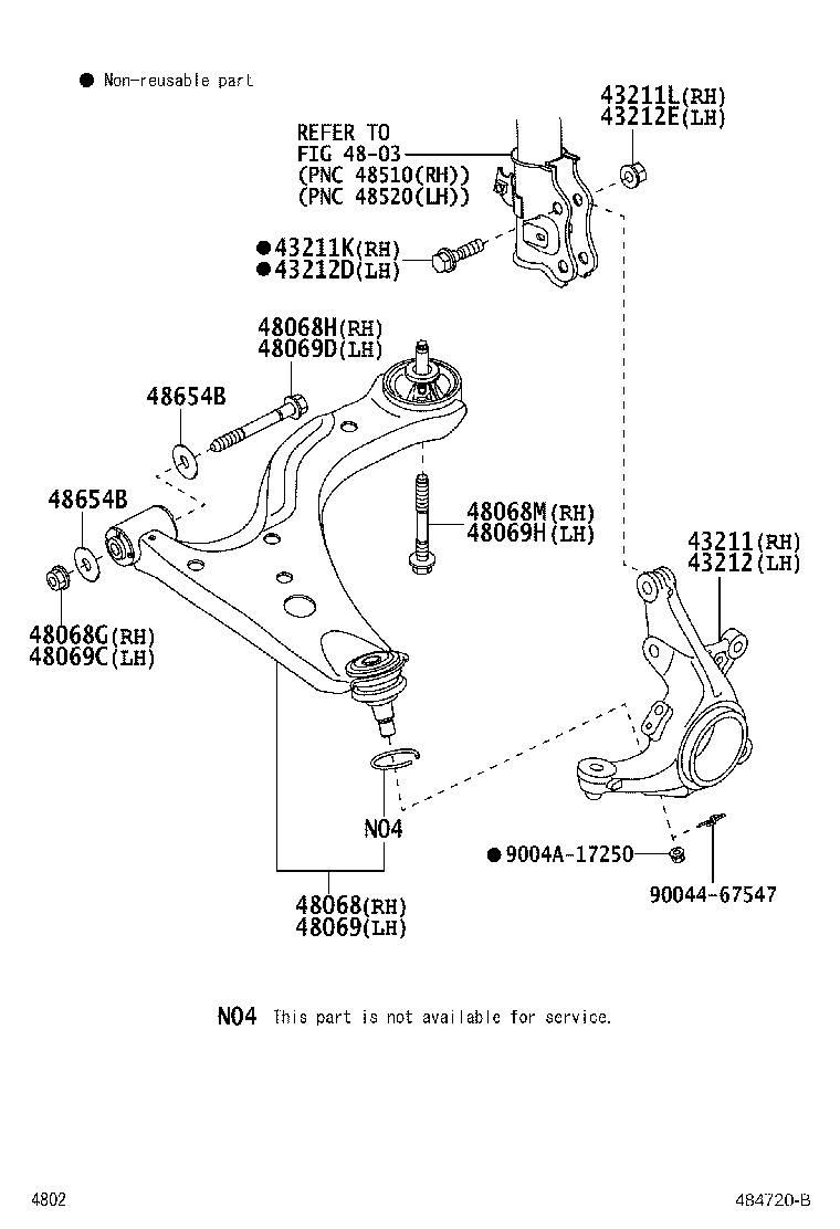 Exploded illustration 484720B