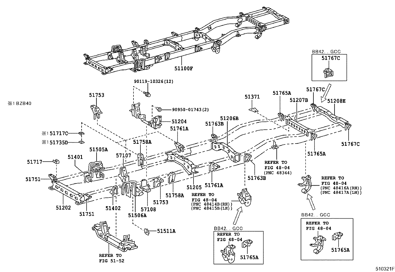 Exploded illustration 510321F