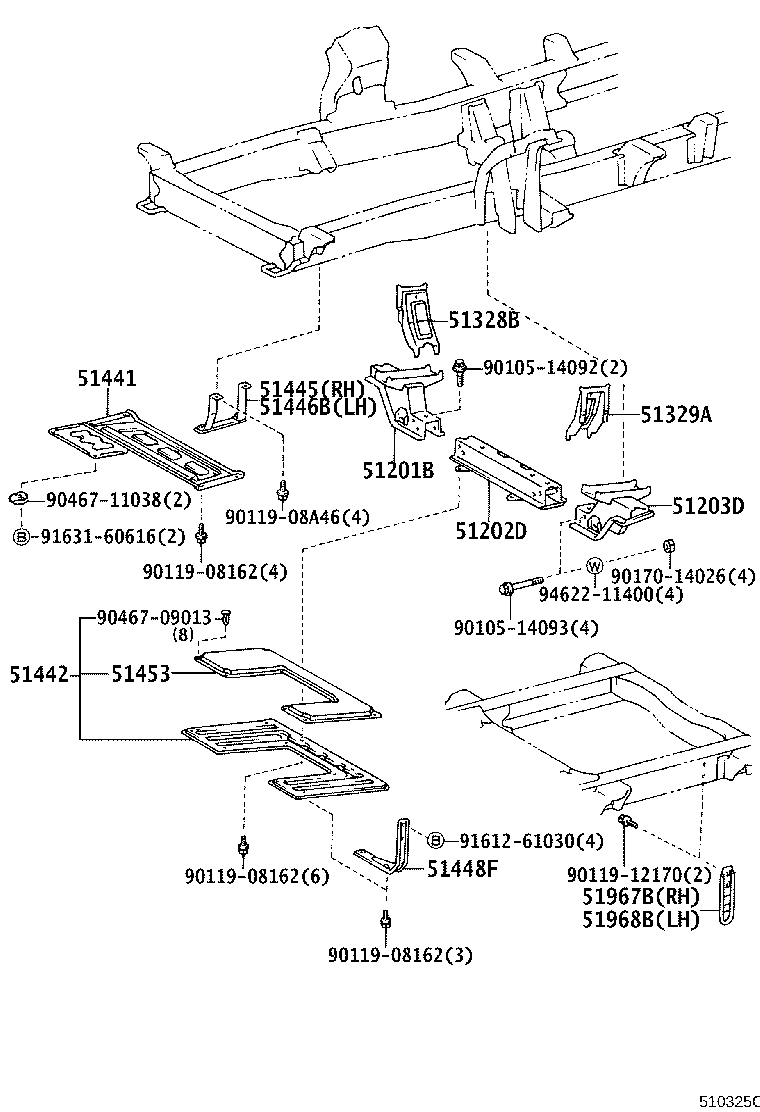 Exploded illustration 510325C