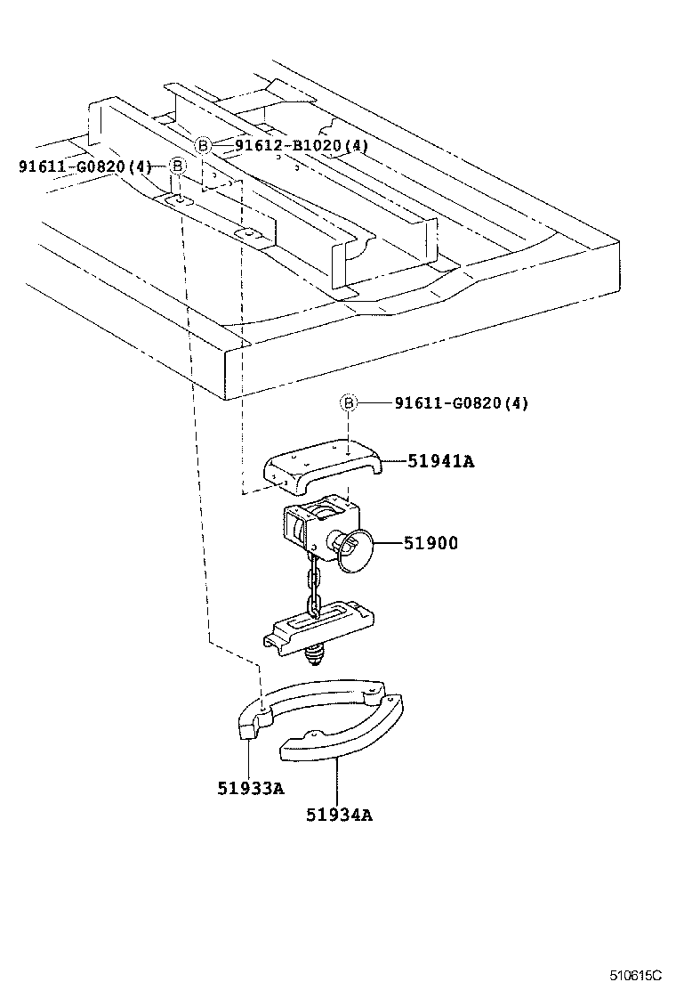 Exploded illustration 510615C