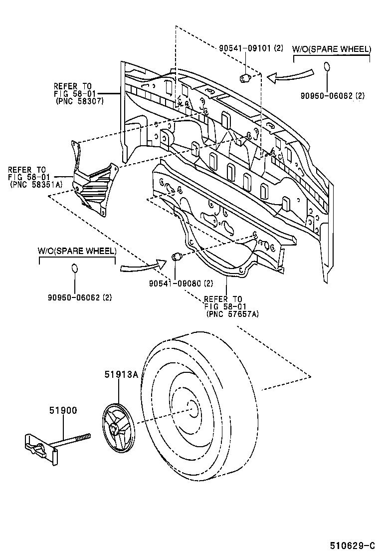 Exploded illustration 510629C