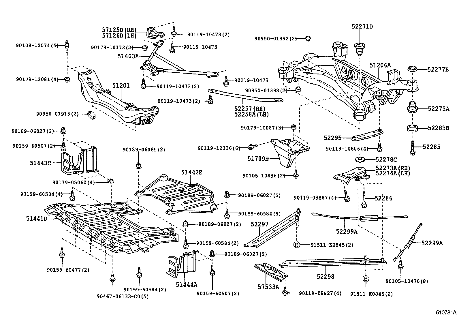 Exploded illustration 510781A
