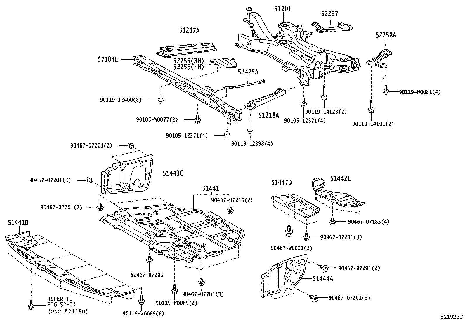 Exploded illustration 511923D