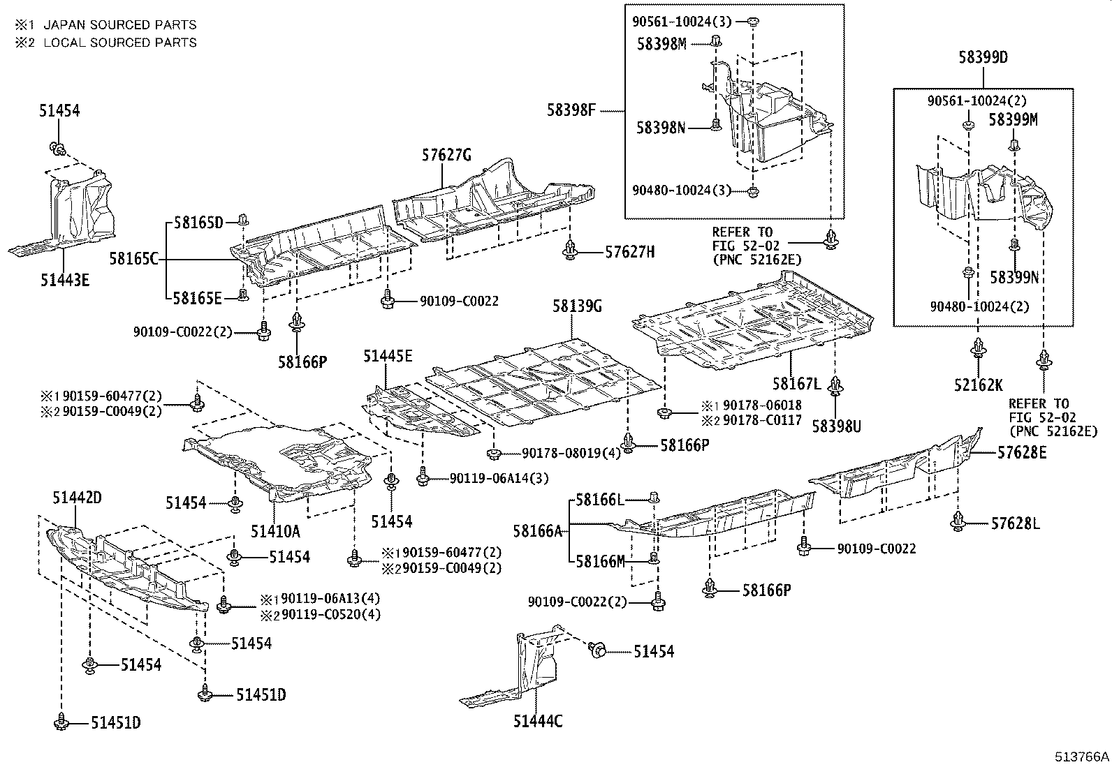 Exploded illustration 513766A