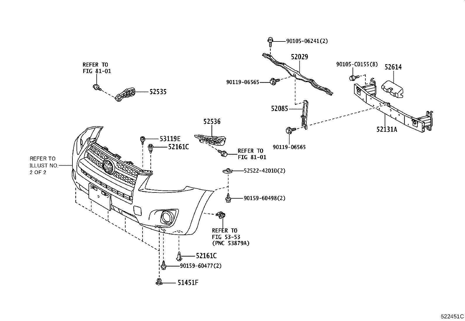 Exploded illustration 522451C