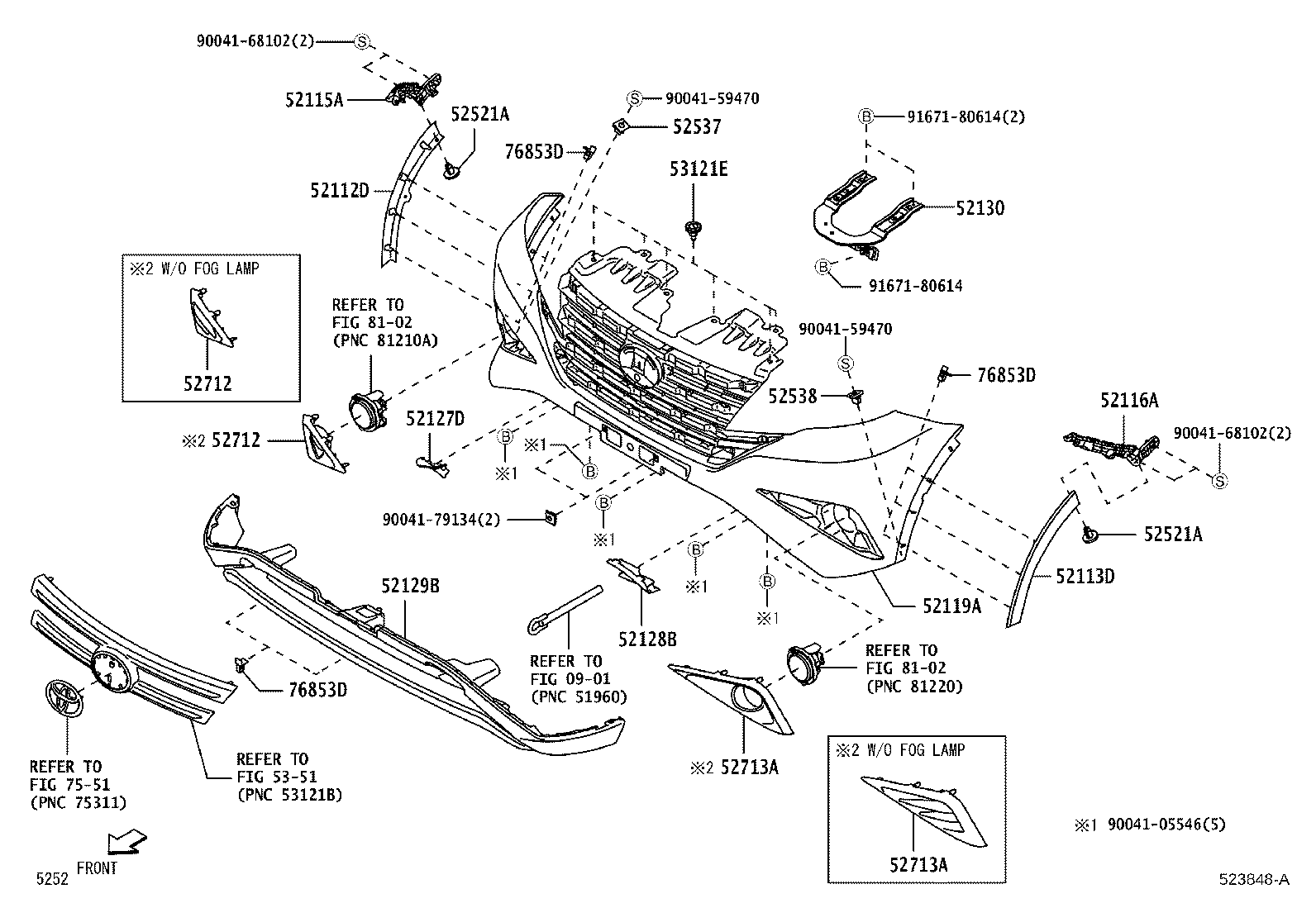 Exploded illustration 523848A