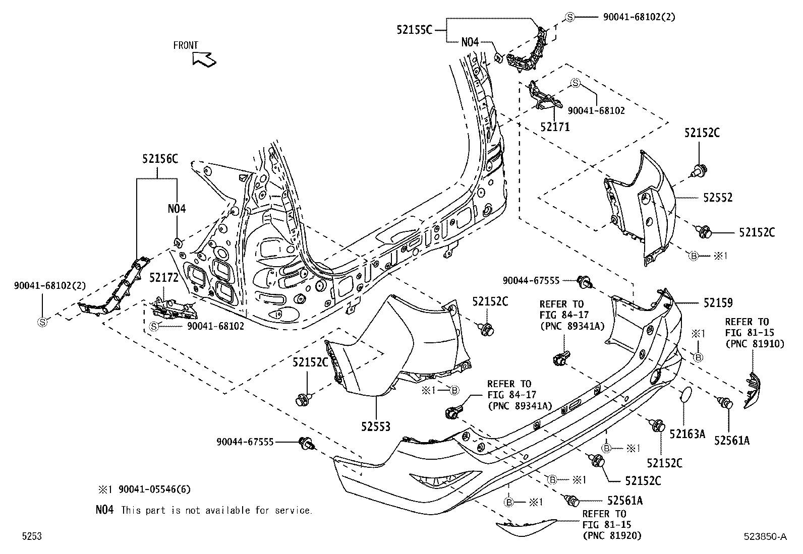 Exploded illustration 523850A