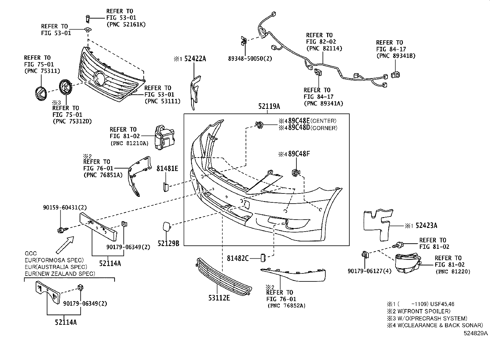 Exploded illustration 524829A