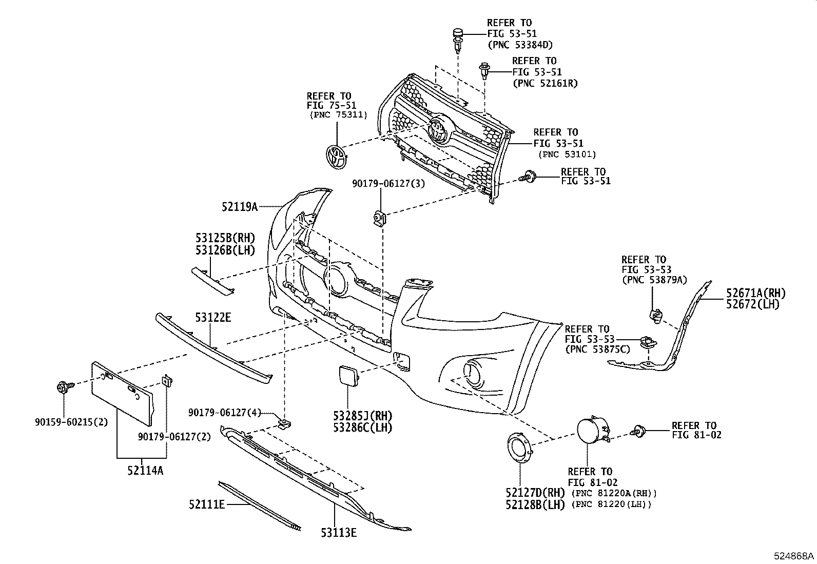Exploded illustration 524868A