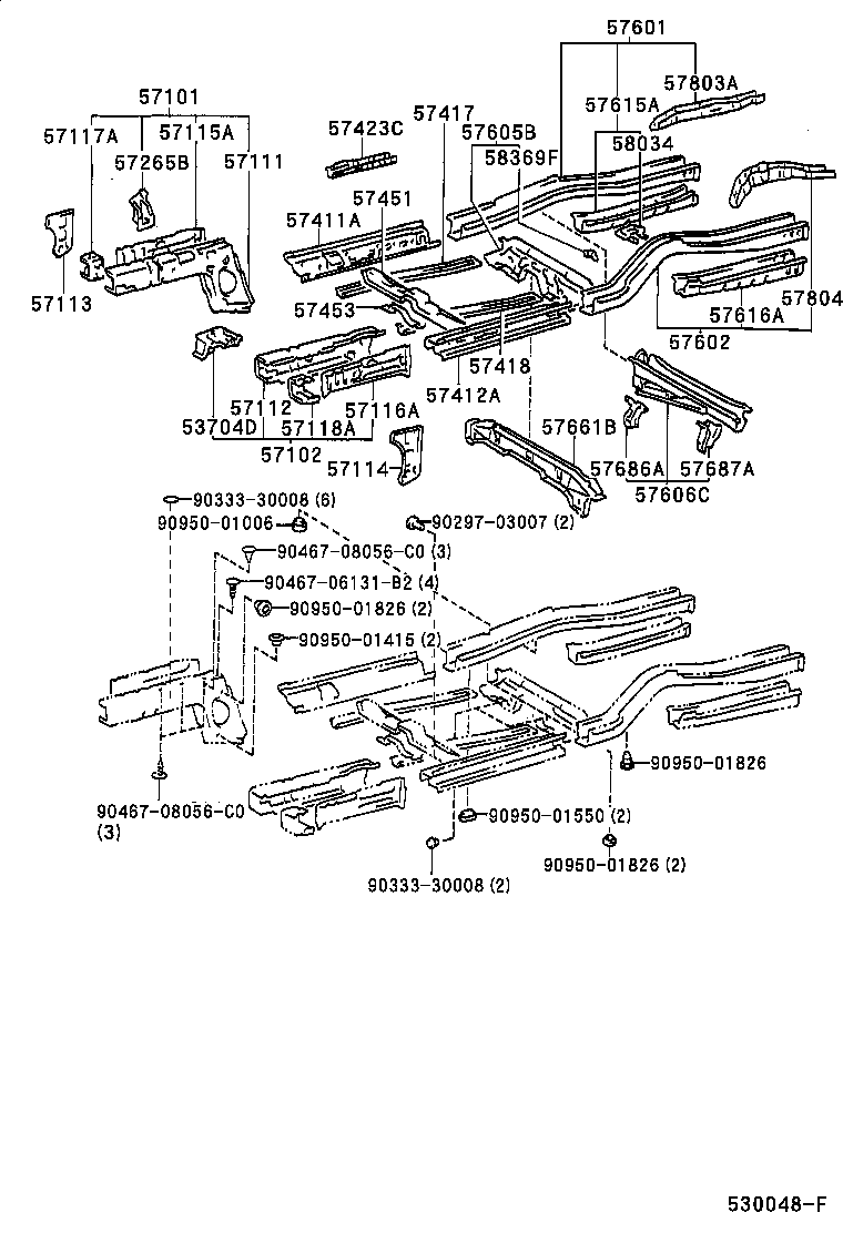 Exploded illustration 530048F
