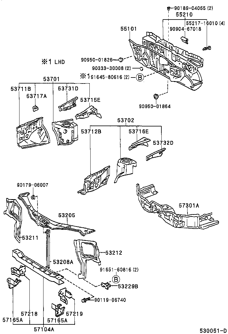 Exploded illustration 530051D