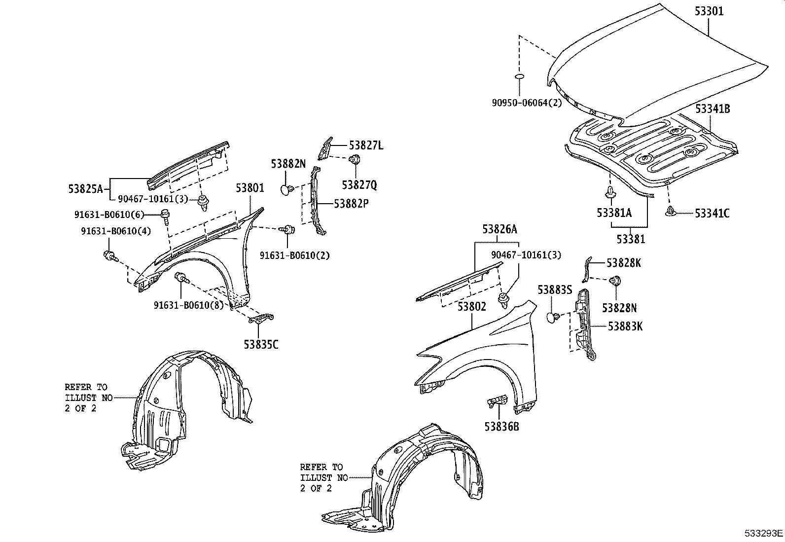 Exploded illustration 533293E