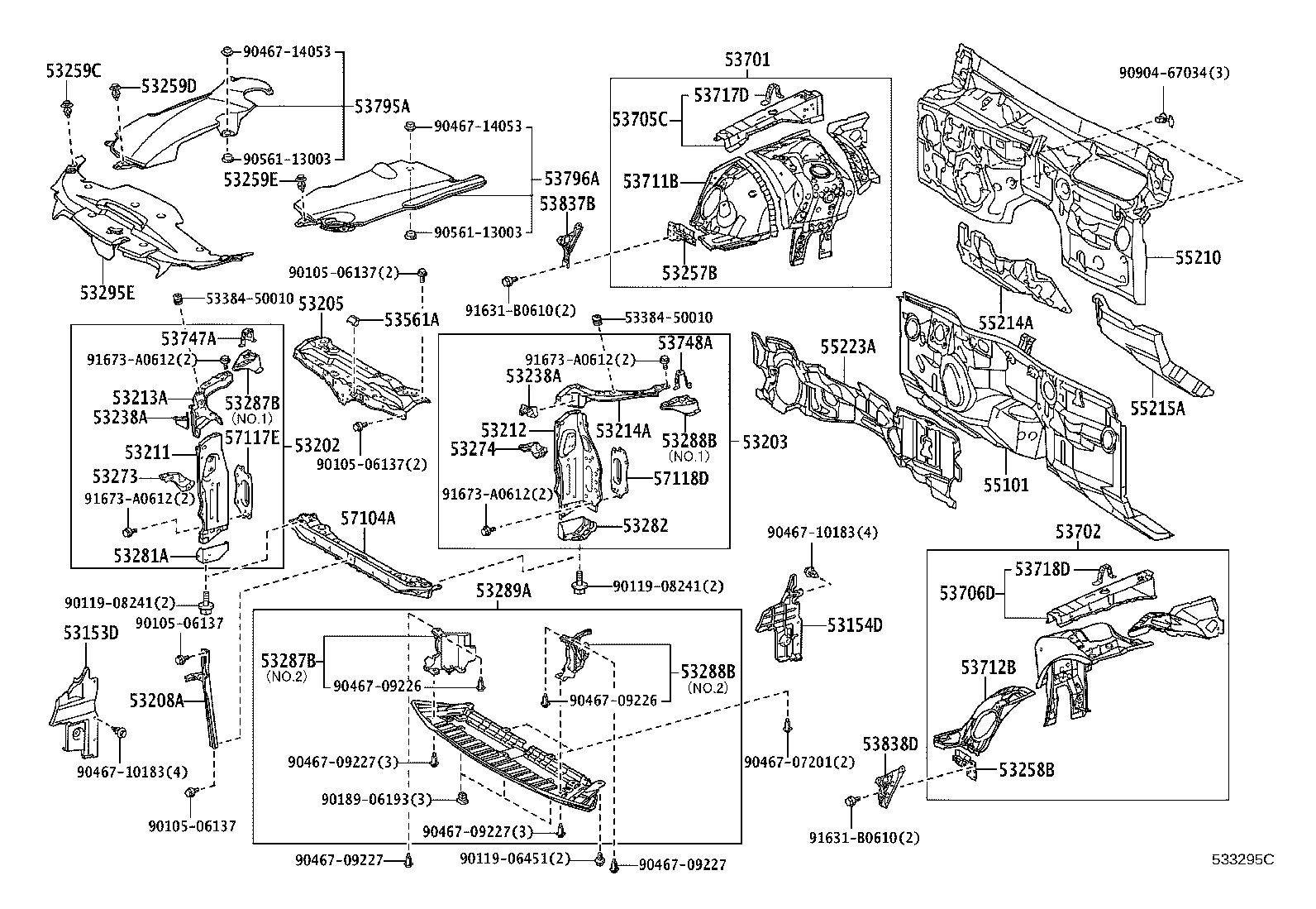 Exploded illustration 533295C