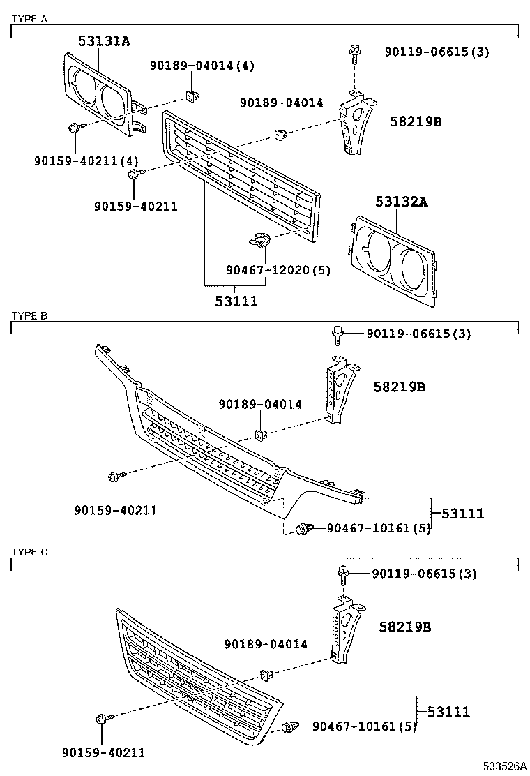 Exploded illustration 533526A