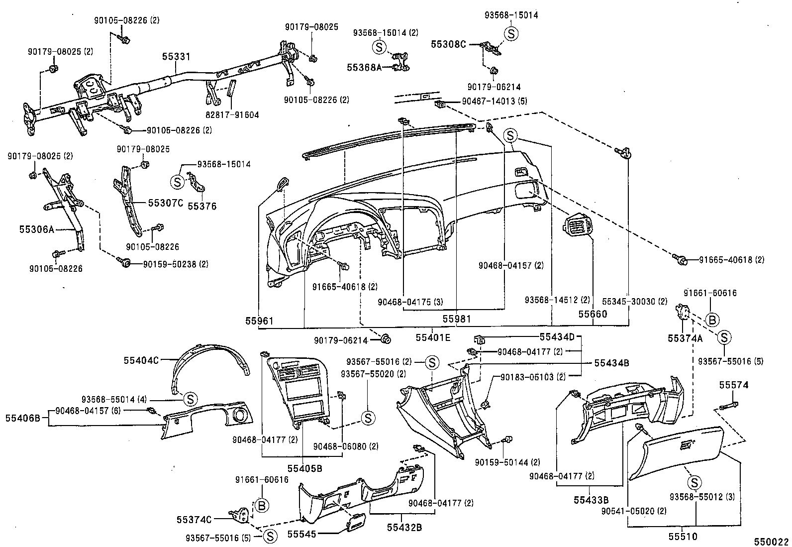 Exploded illustration 550022