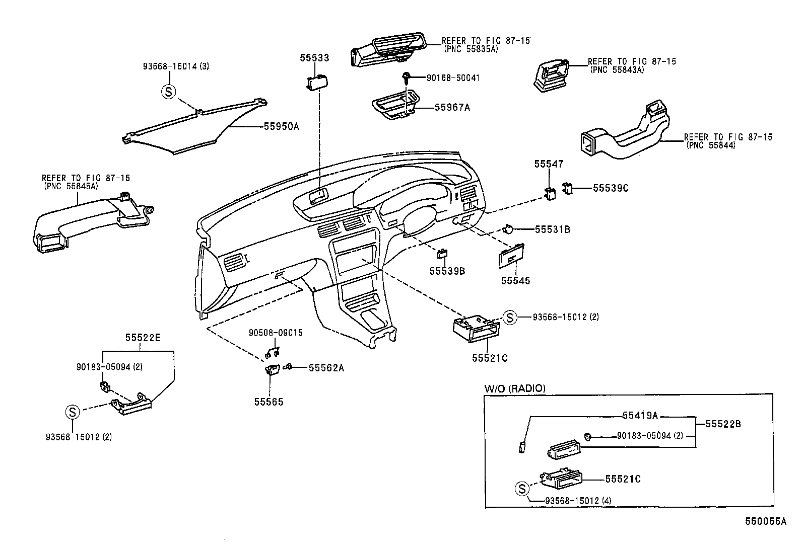 Exploded illustration 550055A