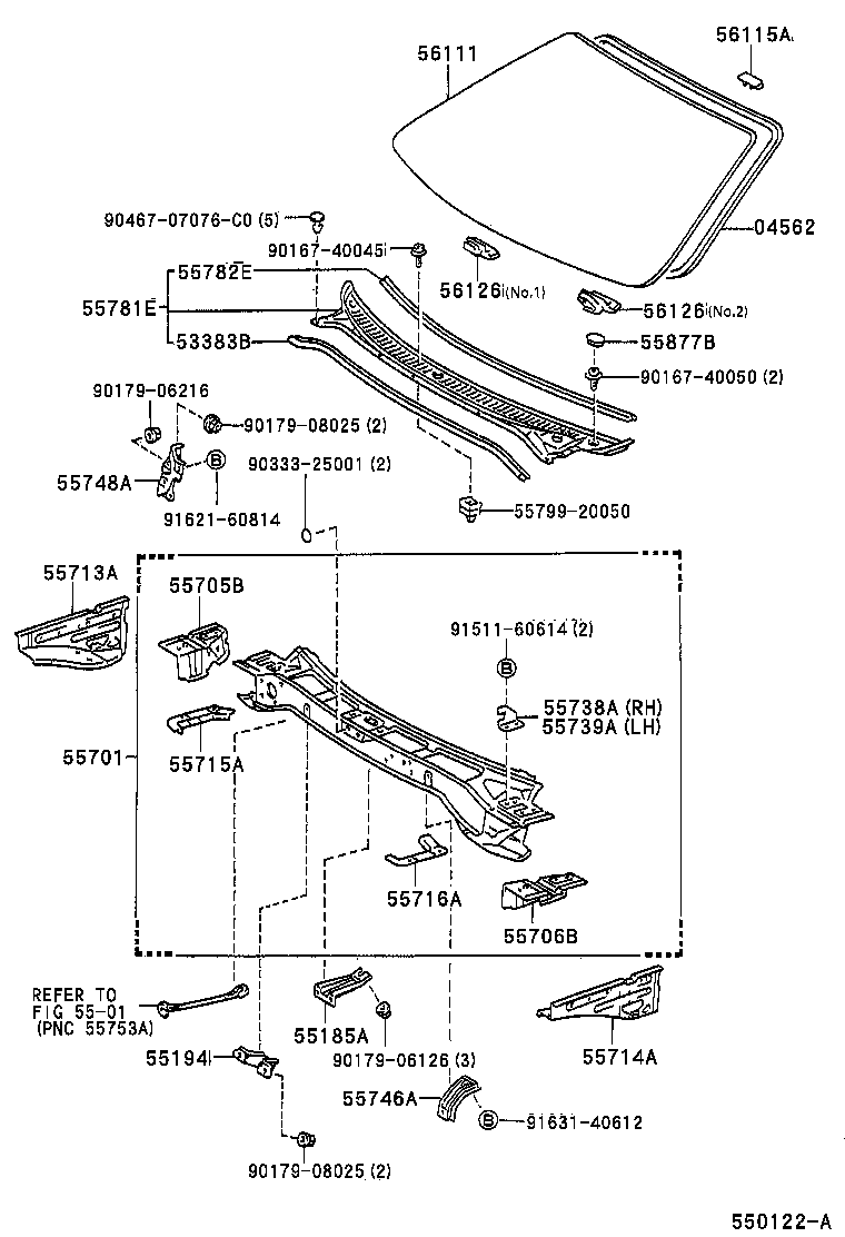 Exploded illustration 550122A