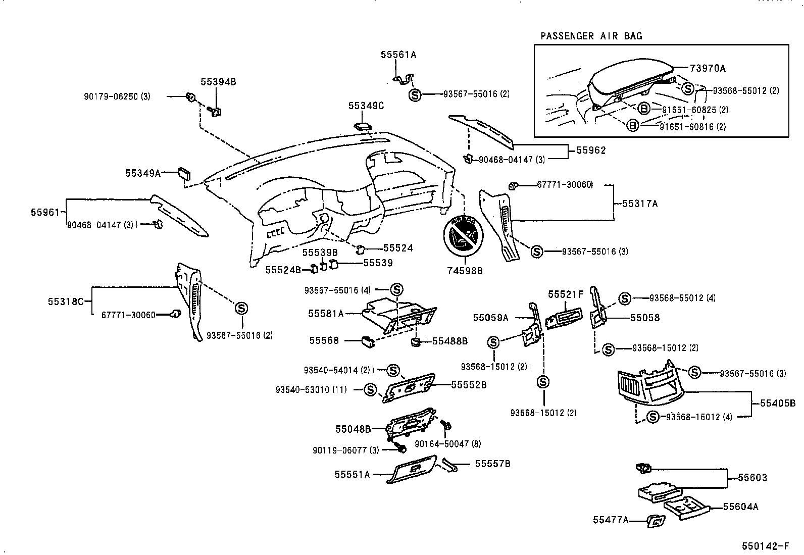 Exploded illustration 550142F