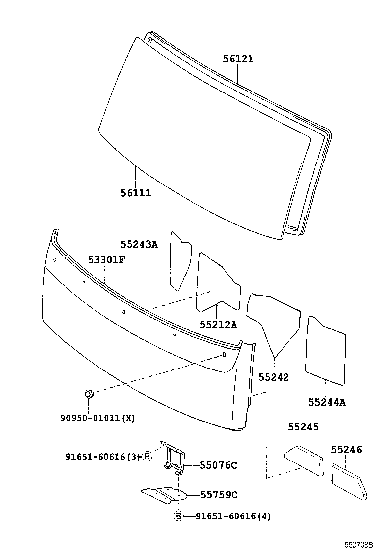 Exploded illustration 550708B